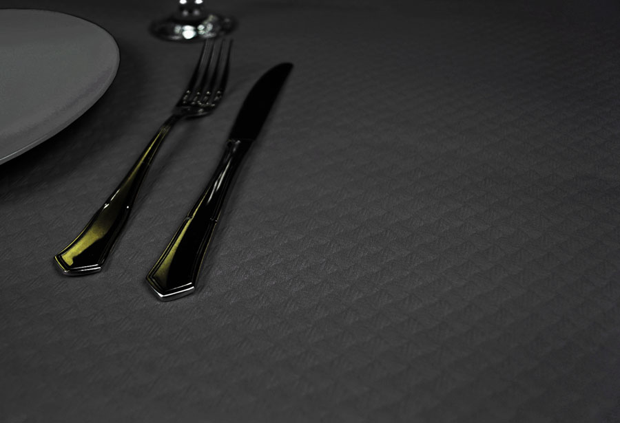 ROLLO MANTEL PAP. FONDO NEGRO 1x100