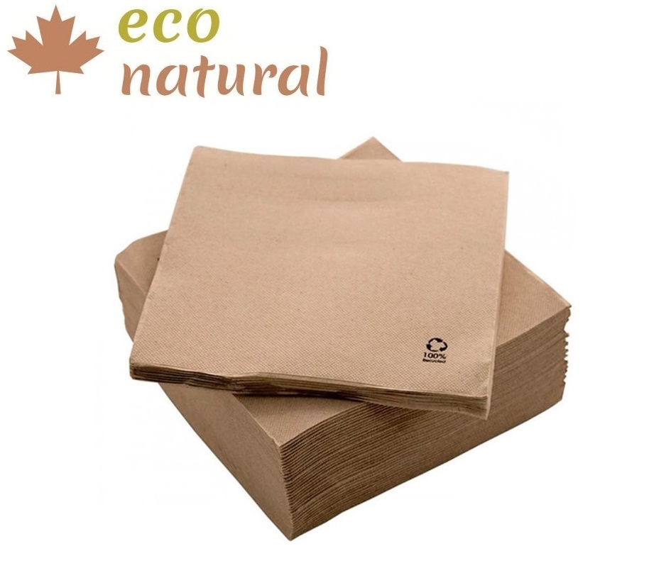 SERVILLETA 20X20 ECONATURAL PUNTA PUNTA CJ36X90