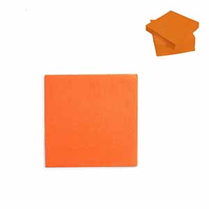 SERVILLETA 20X20 PUNTA PUNTA NARANJA CJ30X100