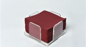 SERVILLETA 20x20 BURDEOS 2C P/100 u.