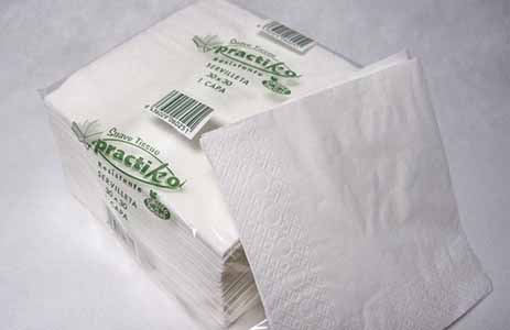 SERVILLETA 30x30 BCO. 1H PASTA CJ48x100