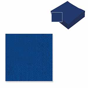 SERVILLETA 40X40 PUNTA PUNTA AZUL NPK CJ20X50