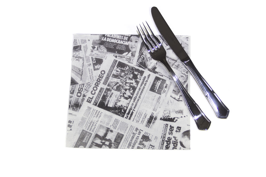 SERVILLETA 40x40 PP PRENSA P/50 u.