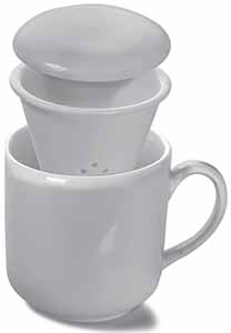 TAZA INFUSIONES 40CL PORCE FILTRO Y TAPA CJ6u