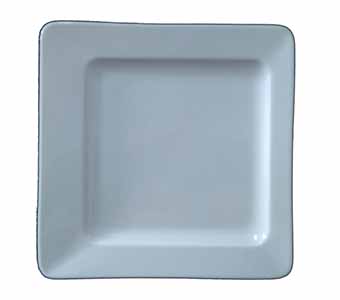 ZZ ECLIPSE LLANO PLATO CUADRADO 22CM CJ12u