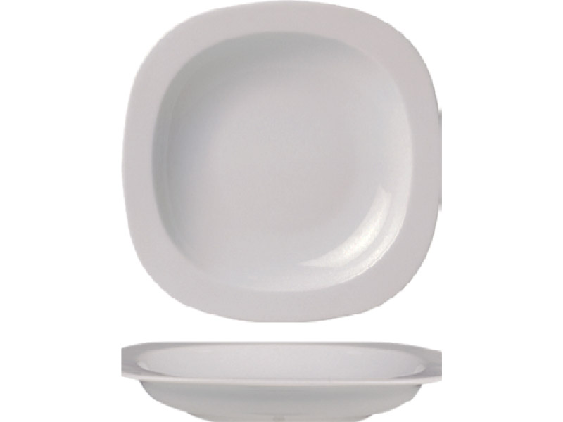 ZZ GALA HONDO PLATO CUADRADO 20CM CJ12u