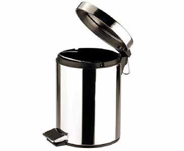 ZZ PAPELERA C/PEDAL 5L. INOX